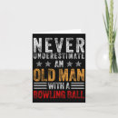 Recherche de humour de bowling cartes invitations Boule rétro