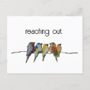 Recherche de oiseaux sur un fil cartes postales Illustration