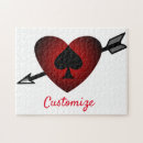 Recherche de coeurs puzzles Coeur rouge