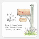 Recherche de nouvelle maison autocollants Aquarelle