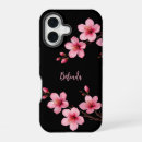 Recherche de fleurs de cerisier iphone coques Rose