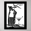 Recherche de art deco lady posters White