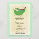 Recherche de pois dans une cosse cartes postales Garçon