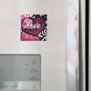 Recherche de coeur abstrait magnets Noir