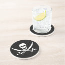 Recherche de pirate dessous de verres Jolly roger