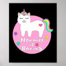 Recherche de licorne drôle posters Kawaii