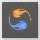 Recherche de symbole yin yang dessous de verres Amour