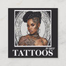 Recherche de artiste graphique cartes visite Salon de tatouage