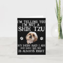 Recherche de shihtzu vœux cartes Maman