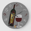 Recherche de bouteilles de vin horloges Mur