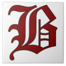 Recherche de lettre b carreaux Initiale