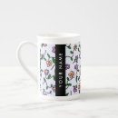 Recherche de fond floral mugs bouteilles Monogramme