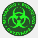 Recherche de risque biologique autocollants Symbole biodanger