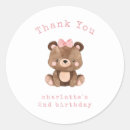 Recherche de ours rose autocollants Fête d'anniversaire