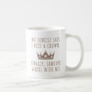 Recherche de roi et reine tasses Drôle