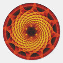 Recherche de spirale rouge autocollants Psychédélique