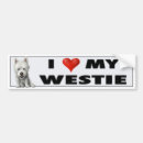 Recherche de chien westie voiture autocollants Westies