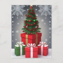 Recherche de sapin de elle cartes postales Flocons de neige