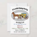 Recherche de cheval et chariot invitations Pour enfants