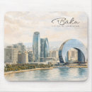 Recherche de voyage du monde tapis souris Aquarelle