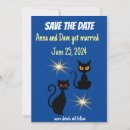 Recherche de le chat noir invitations Enregistrer la date