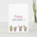 Recherche de succulents anniversaire cartes Floral