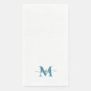 Recherche de turquoise serviettes Monogramme