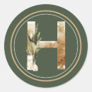 Recherche de monogramme h autocollants Lettre initiale h