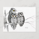Recherche de famille de hibou cartes postales Animal
