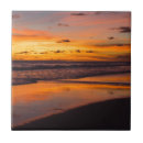 Recherche de coucher du soleil tropical plage de carreaux Orange