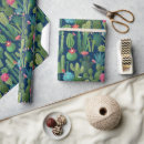 Recherche de motif cactus papier cadeau Bleu