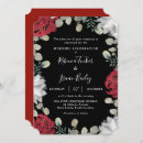 Recherche de noires et rouges invitations Boho