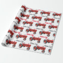 Recherche de tracteur vintage papier cadeau Ferme