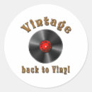 Recherche de musicien vintage autocollants Disque