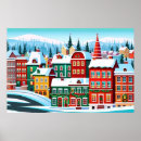 Recherche de paysage de neige art Ville