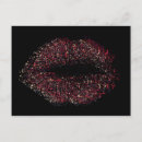 Recherche de lèvres colorées cartes postales Baiser