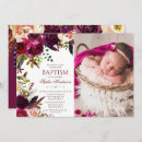 Recherche de floral baptême invitations Baptême de fille