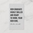 Recherche de universitaires cartes visite Diplômé