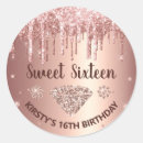 Recherche de paillettes autocollants Or rose