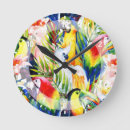 Recherche de oiseau exotique horloges Jungle