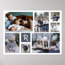 Recherche de gris bleu posters Monogramme