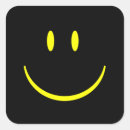 Recherche de visage carré autocollants Jaune