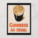 Recherche de bière irlandaise cartes postales Vintage