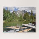 Recherche de canoe puzzles Lac