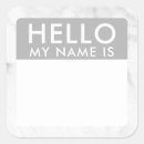 Recherche de marbre blanc autocollants Nom