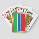 Recherche de drapeaux du monde jeux de cartes Gambie