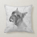 Recherche de tête de chien coussins Gris