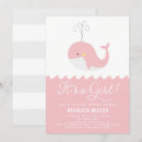 Recherche de baleine rose invitations C'est une fille