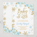Recherche de bleu et or noël invitations Baby