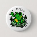 Recherche de caricature badges Grenouille